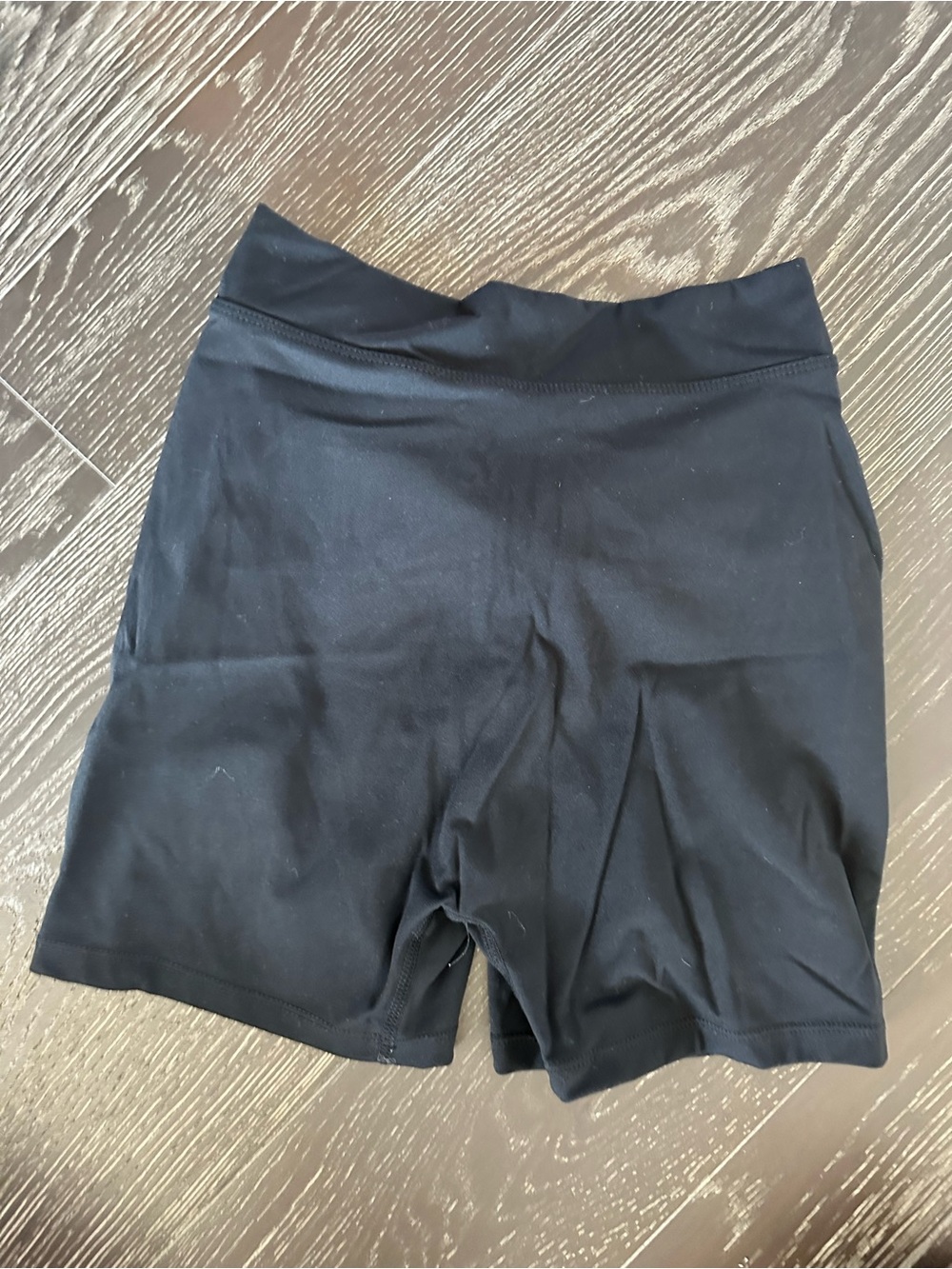 Women's Black High-Waist Active Shorts